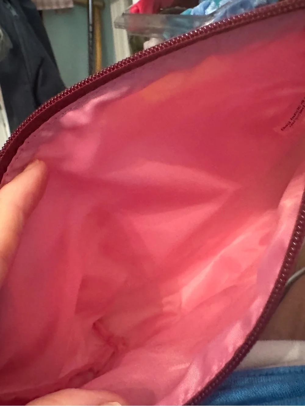 Clinique Pink & Green Floral Travel Pouch
